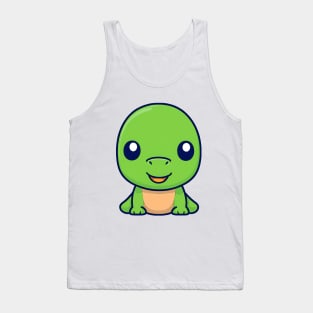 green baby turtle Tank Top